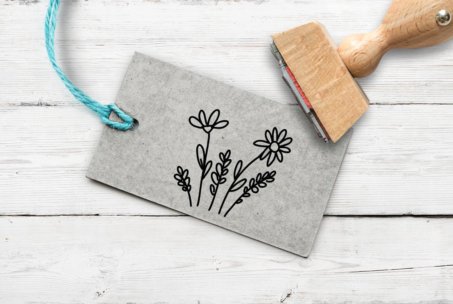 Stempel Blumenstrauß 2, 50 mm