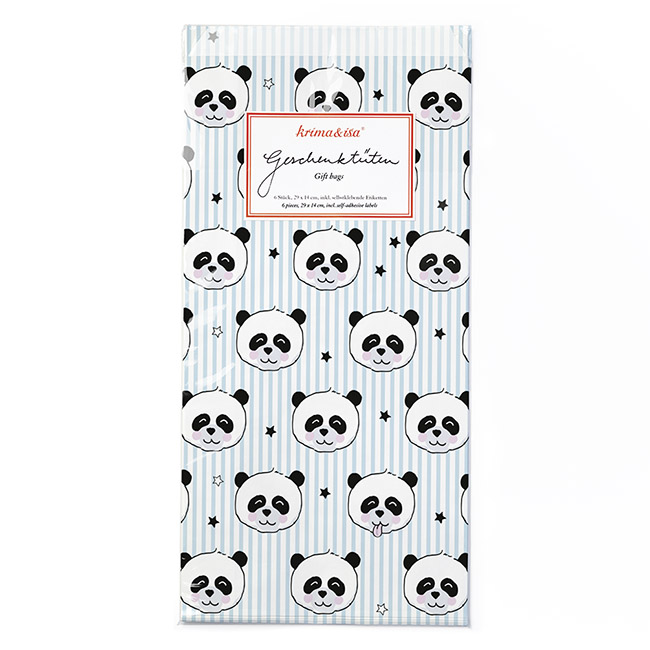krima&isa 6 kleine Geschenktüten Panda