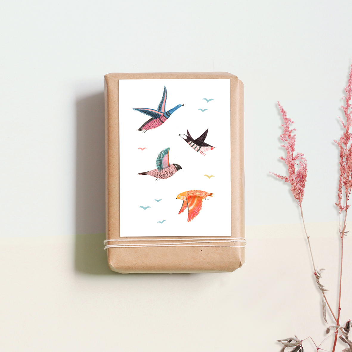 Postkarte "Wildvögel"