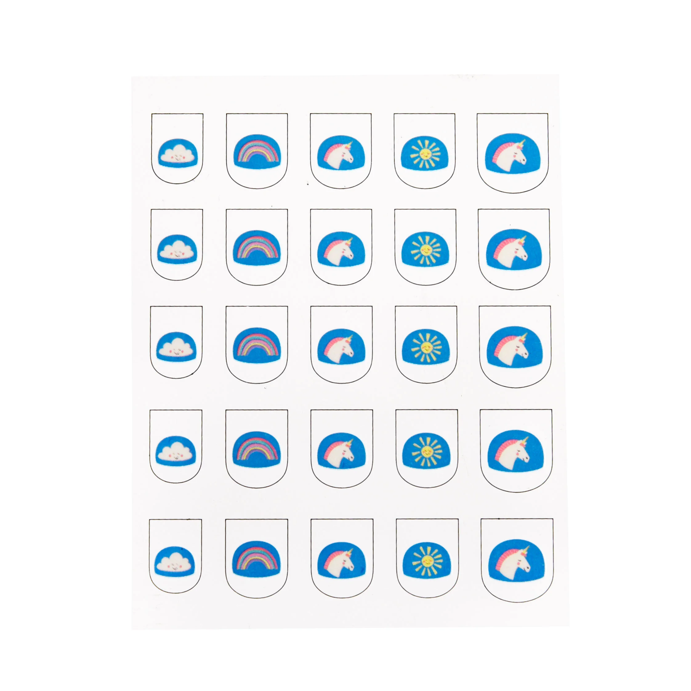 Nagel-Sticker "Magical Unicorn" (Set mit 25 Stück)