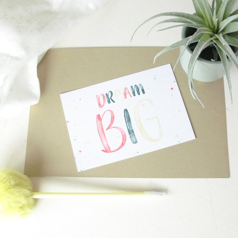 Postkarte "Dream Big"