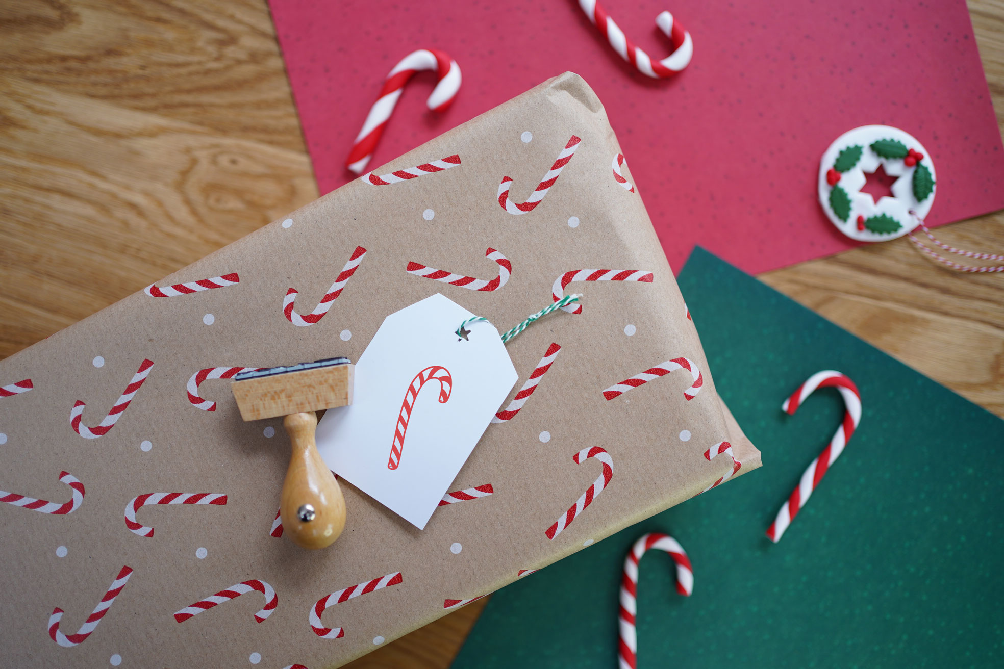 Stempel Zuckerstange/Candy Cane, 35 mm