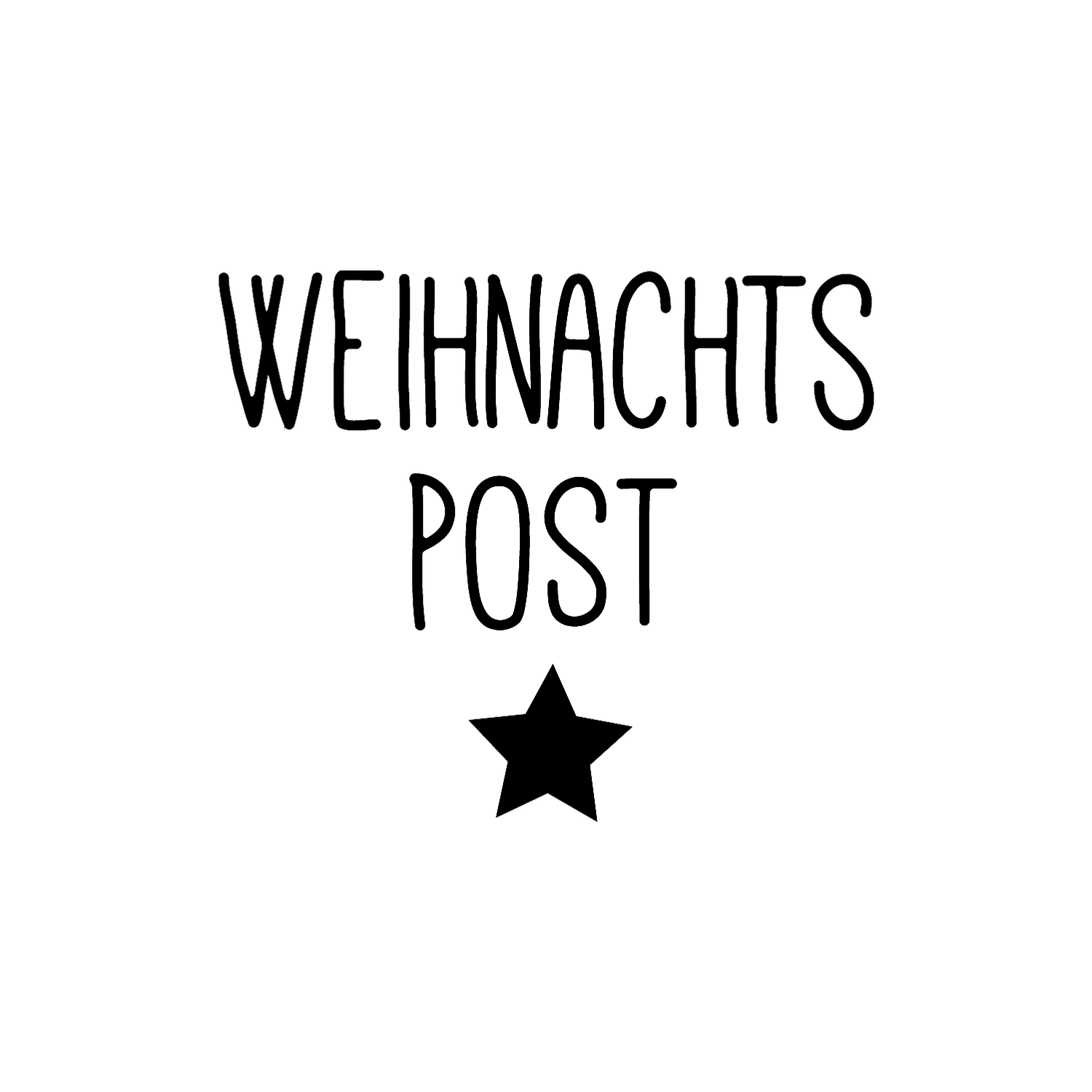 Abdruck Stempel "Weihnachtspost", 45 mm