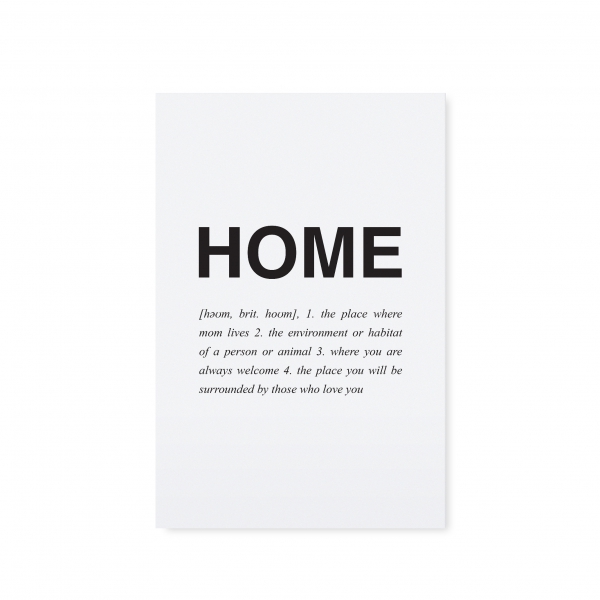 Postkarte "HOME" von Tafelgut