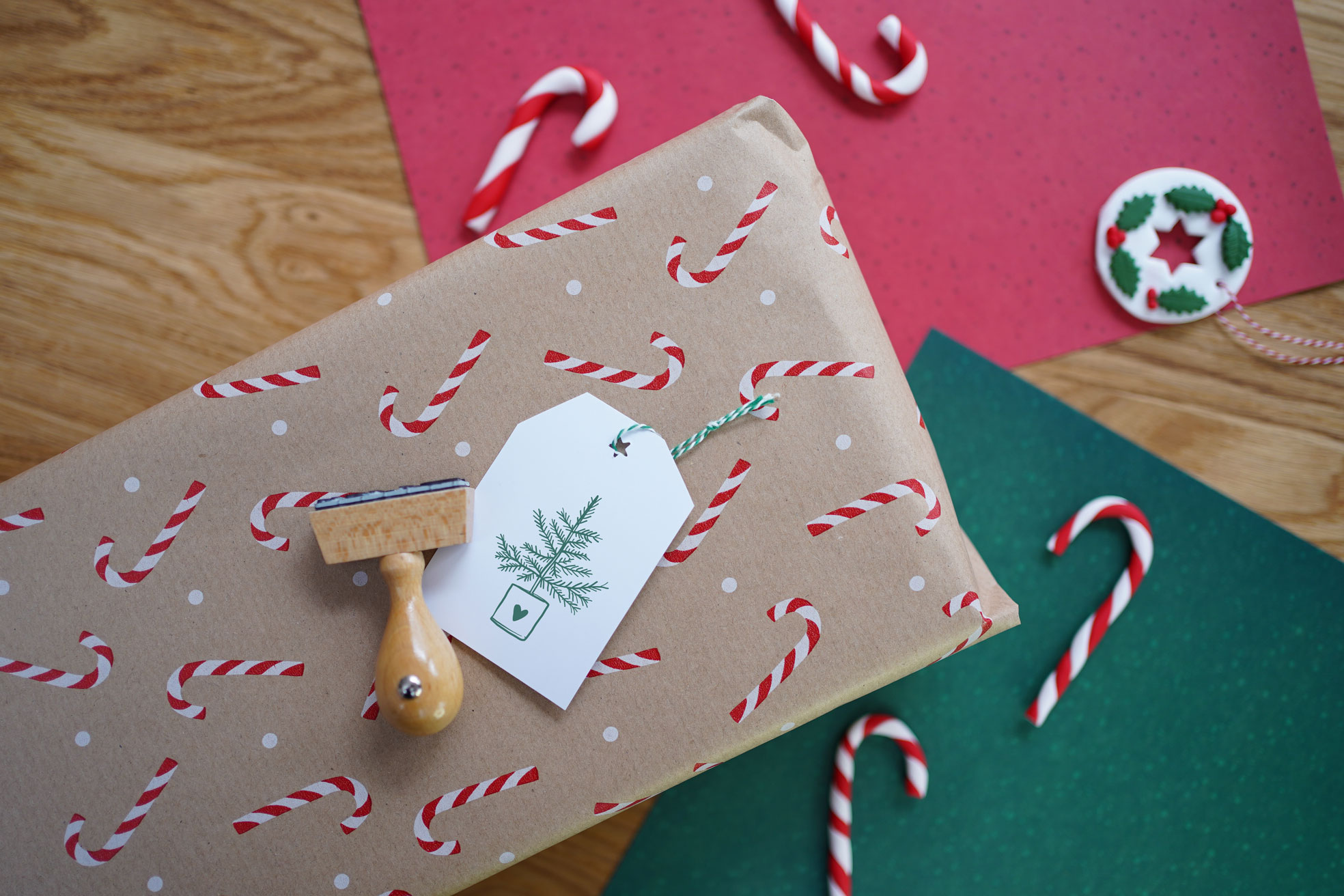Stempel Tannenbaum im Topf, 35 mm