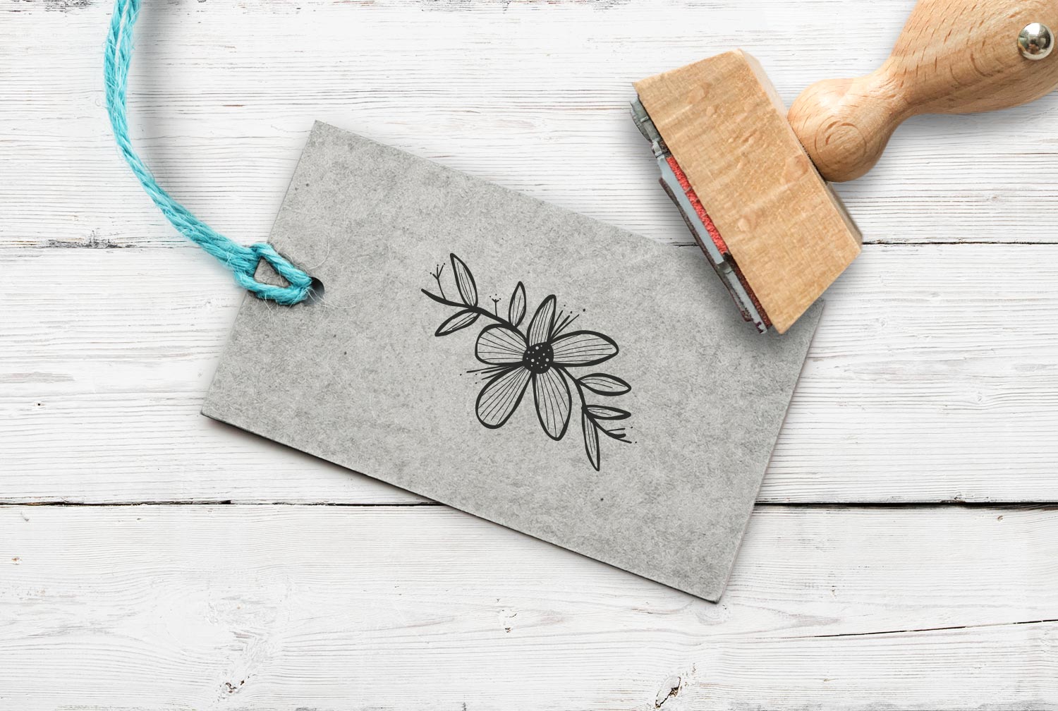 Stempel Blumenranke 1, 35 mm