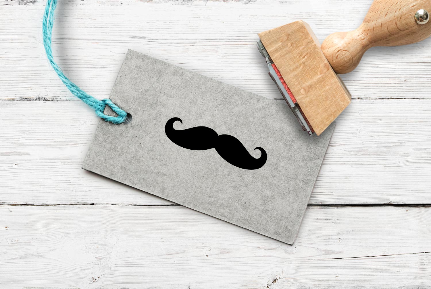 Stempel Moustache/Schnurrbart/Bart/Schnauzer, 35 mm