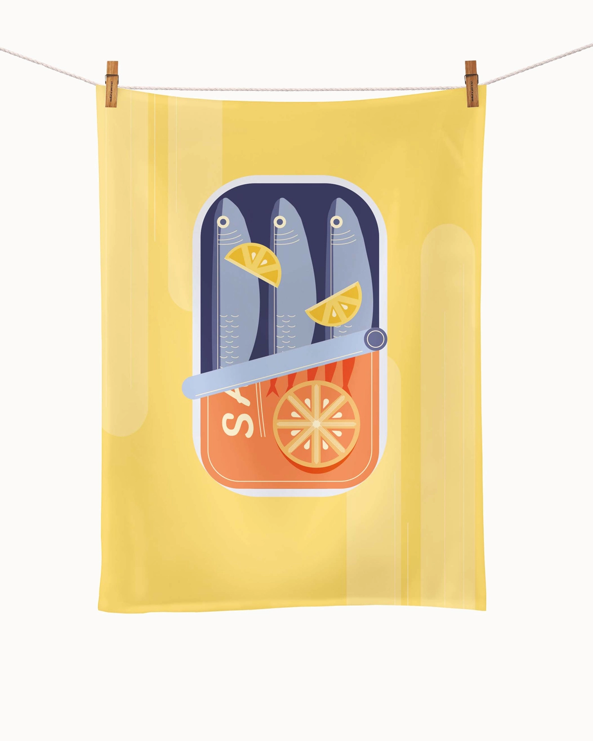 Geschirrtuch "sardines for dinner - Sardinendose"