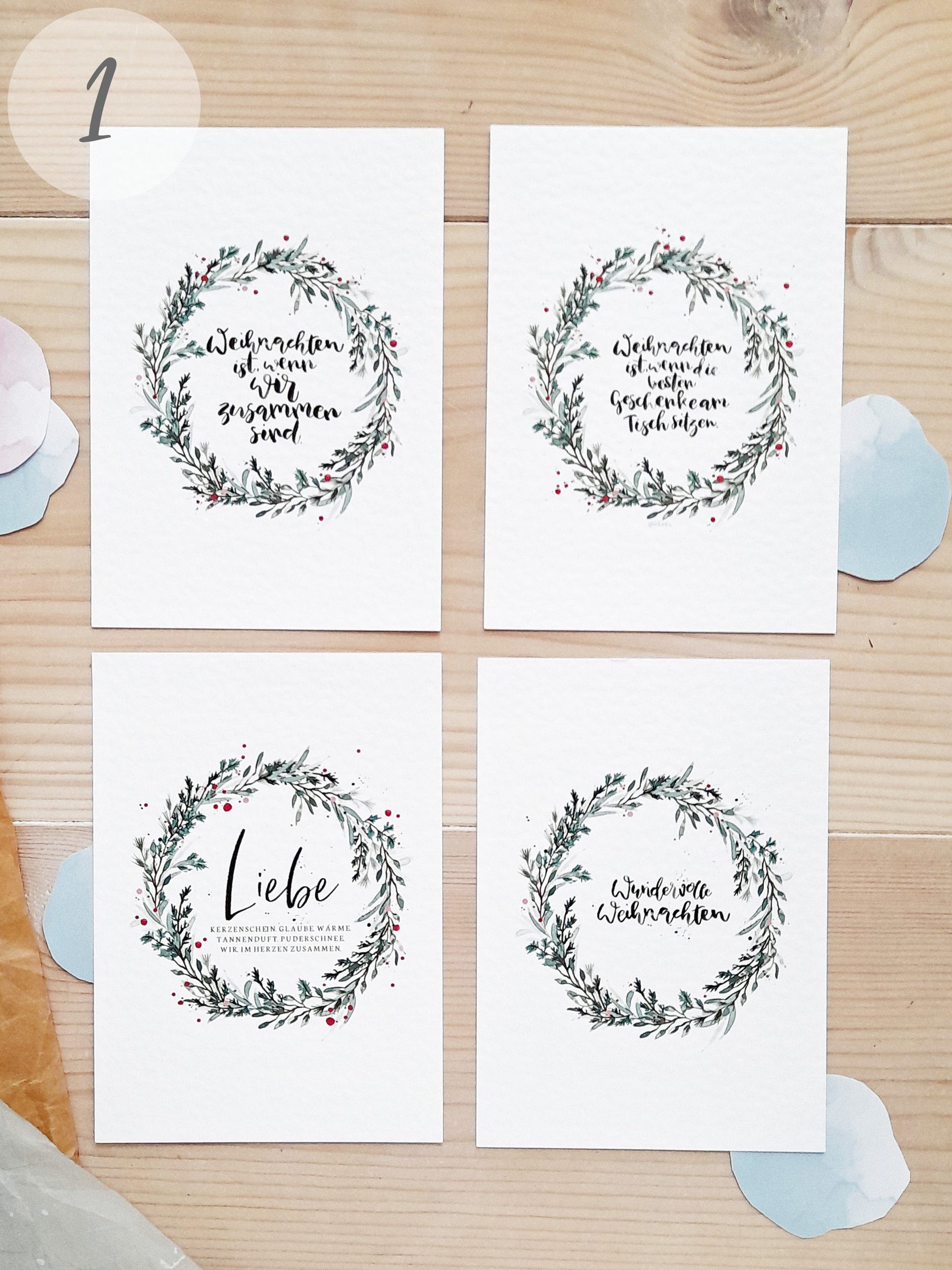 Postkarte "Weihnachten - Liebe"