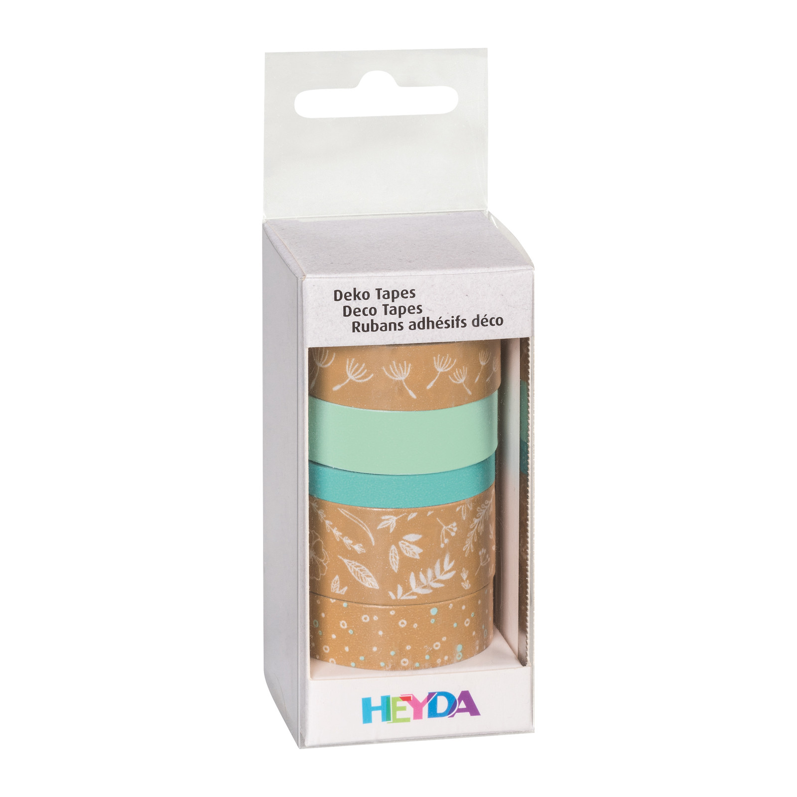 Heyda Deko-Tape "Natur Blätter", blau
