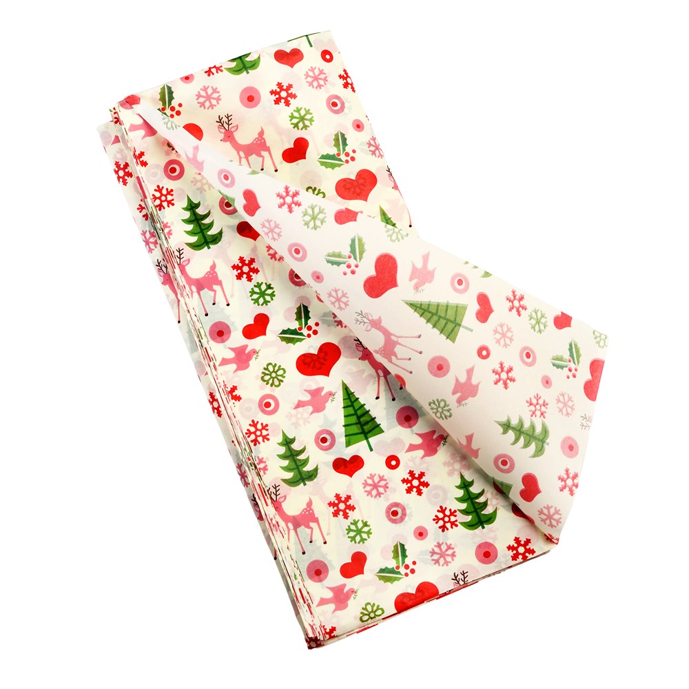 Seidenpapier "50s Christmas", 10 Bögen