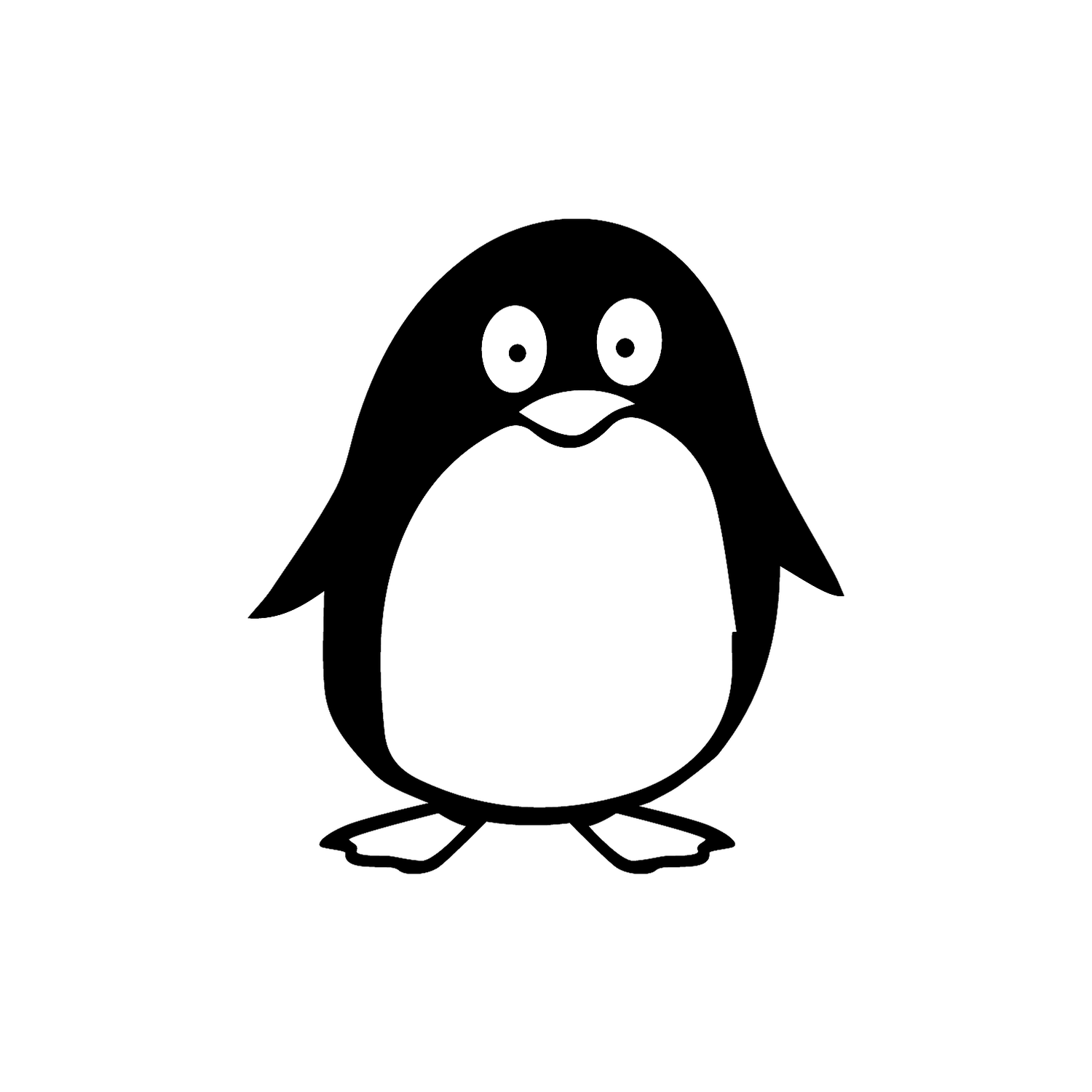 Abdruck Stempel Pinguin, 35 mm