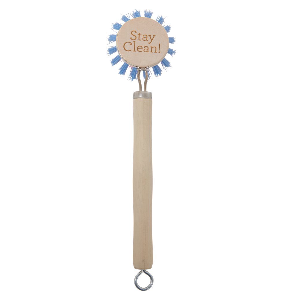 Spülbürste aus Holz, lia/rosa