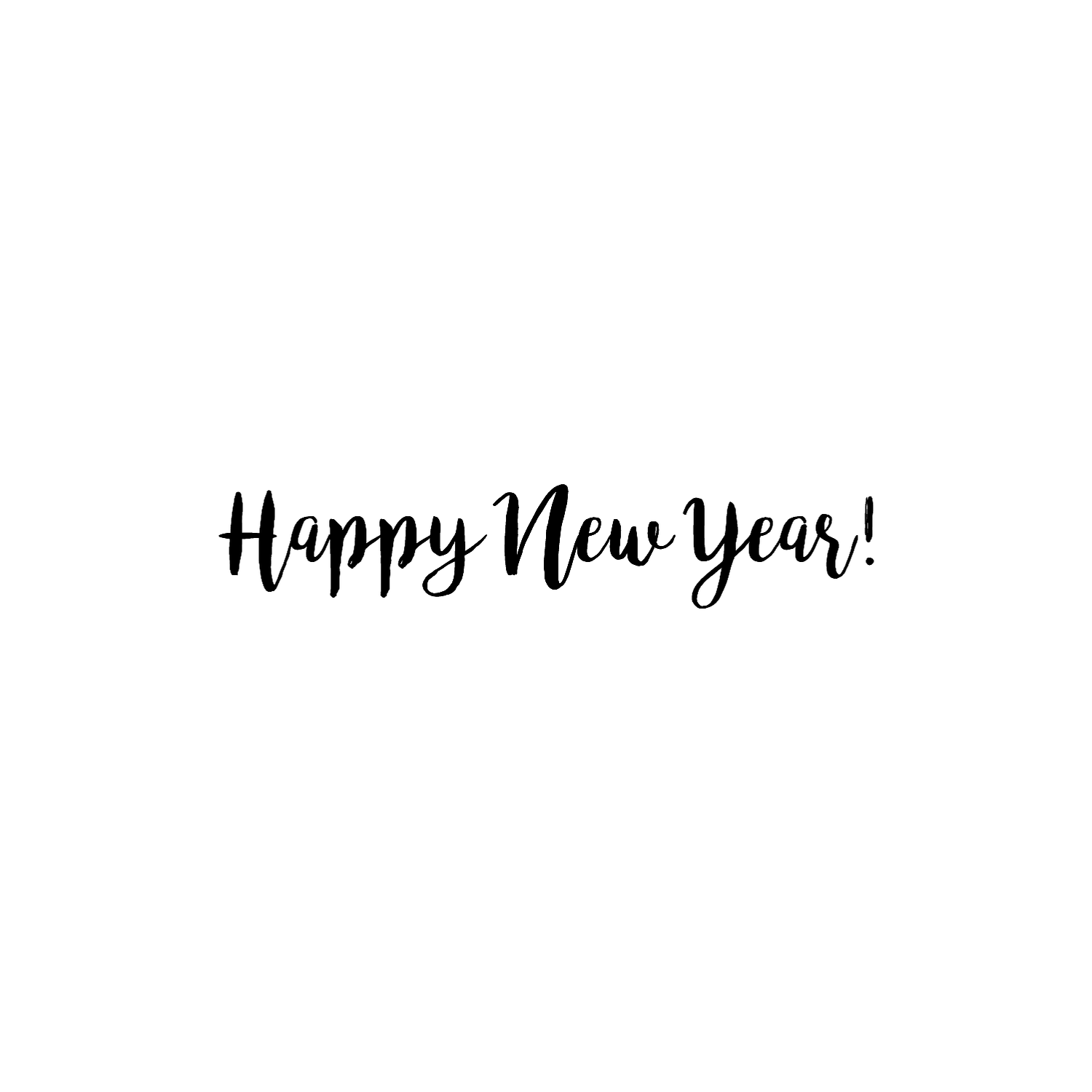 Abdruck Stempel "Happy New Year" 42 mm