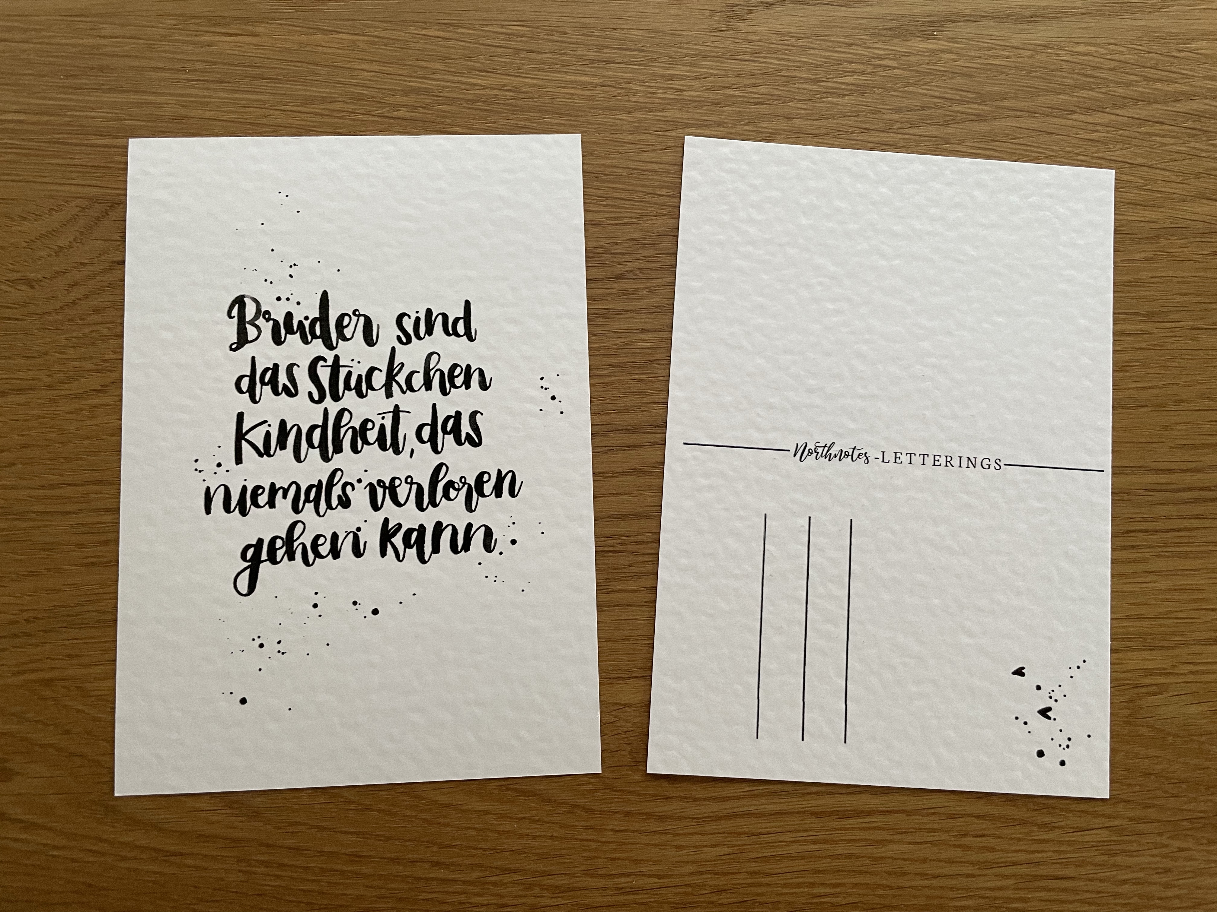 Postkarte "Brüder"