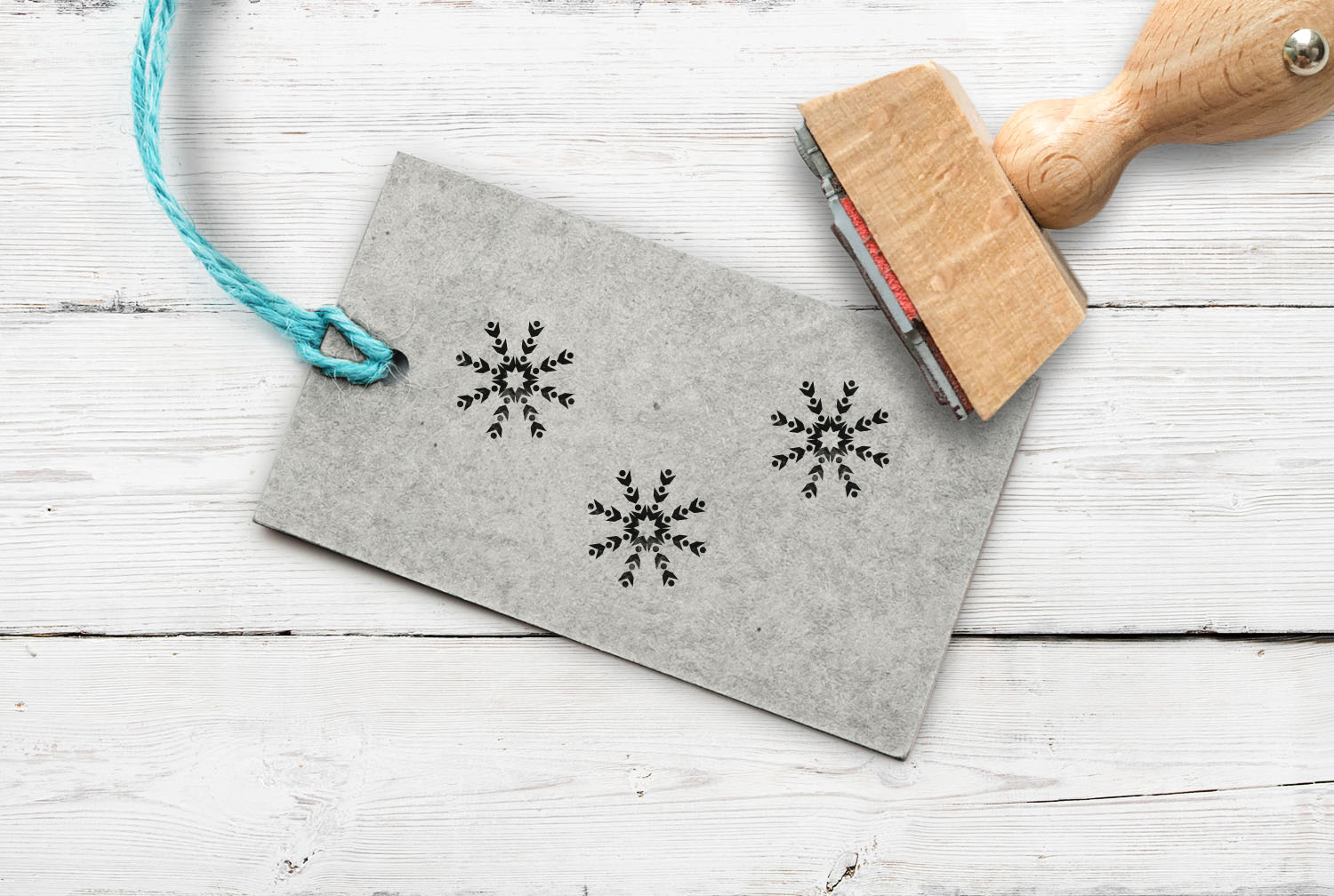 Stempel Schneeflocke Variante 3, 13 mm