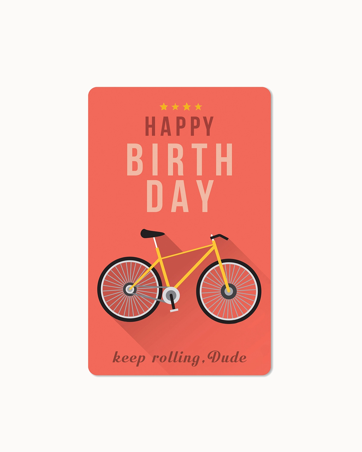 Postkarte "Happy Birthday Bike"