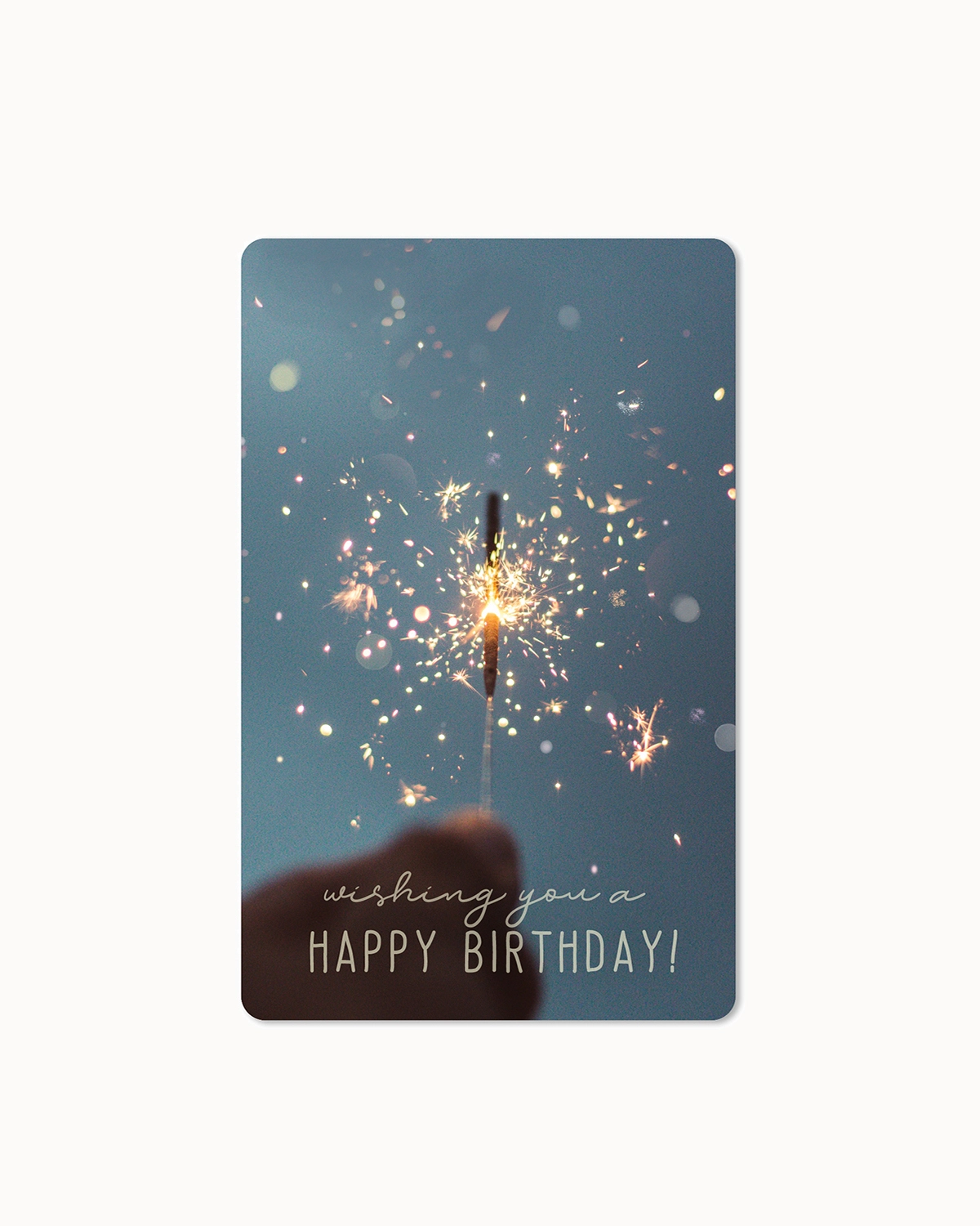 Postkarte "Wishing you a Happy Birthday - Wunderkerze"