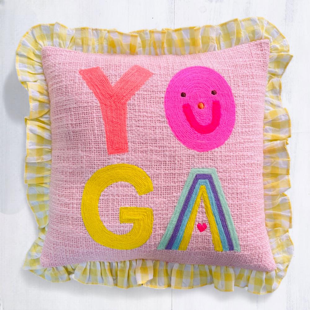 Kissen "Yoga frill"