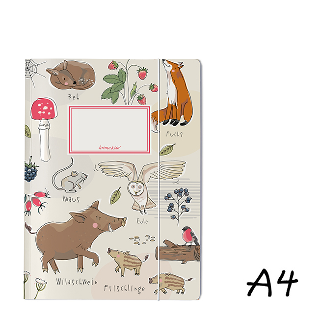 krima&isa Sammelmappe A4 Waldtiere