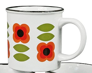 Tasse "Lola" Blumen rot
