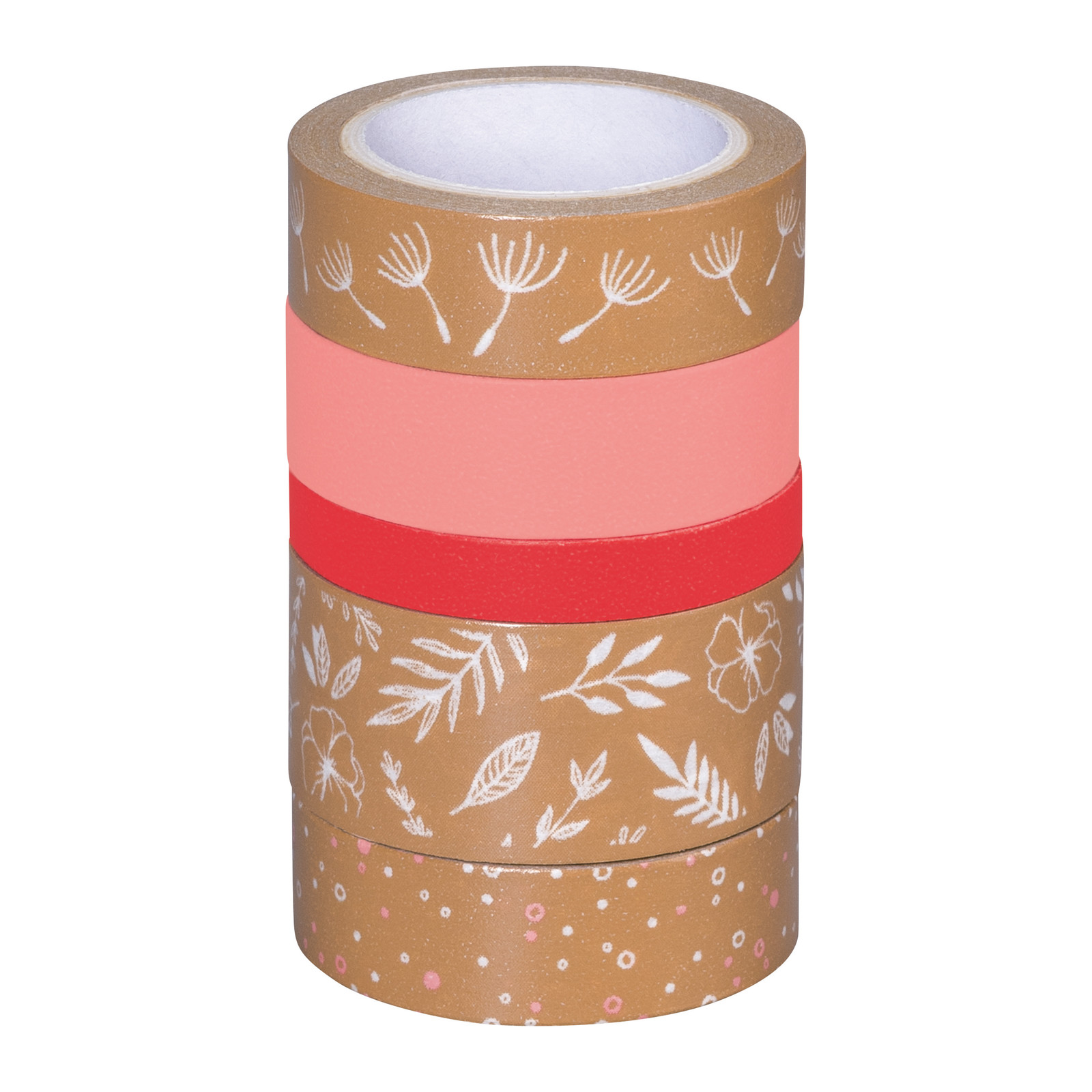 Heyda Deko-Tape "Natur Blätter", rosa