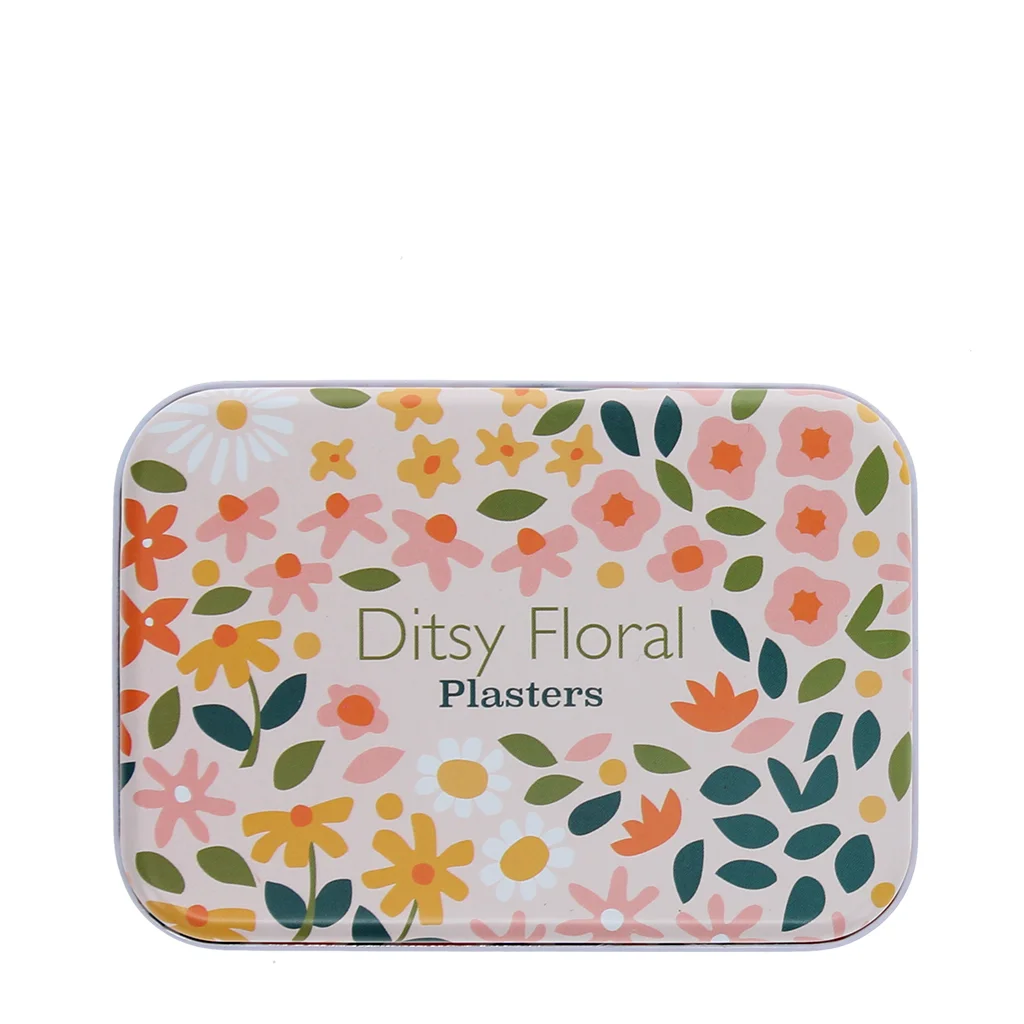 Pflaster in Metall-Box Blumen "ditsy floral"