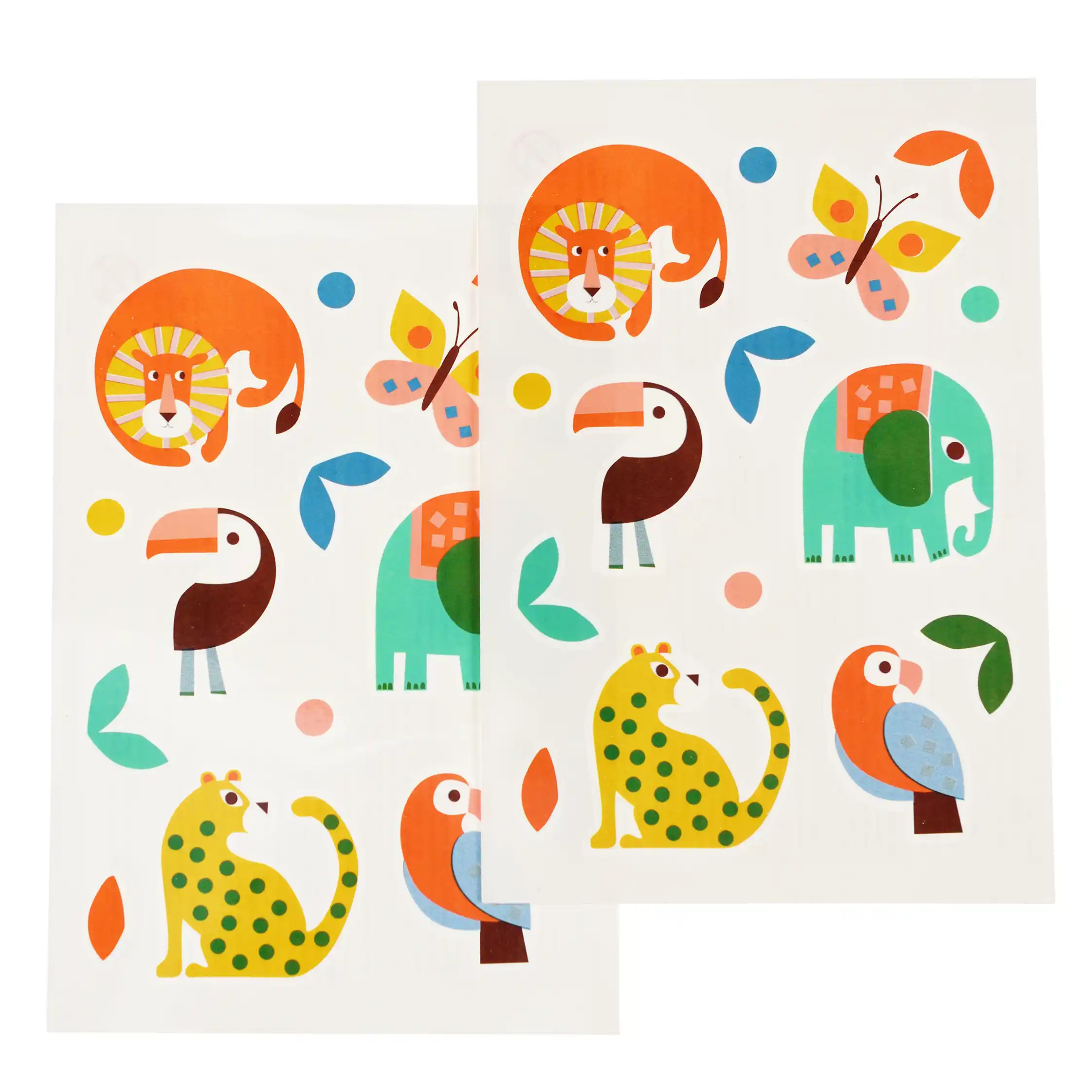 Tattoos "wild wonders", bunte Tiere