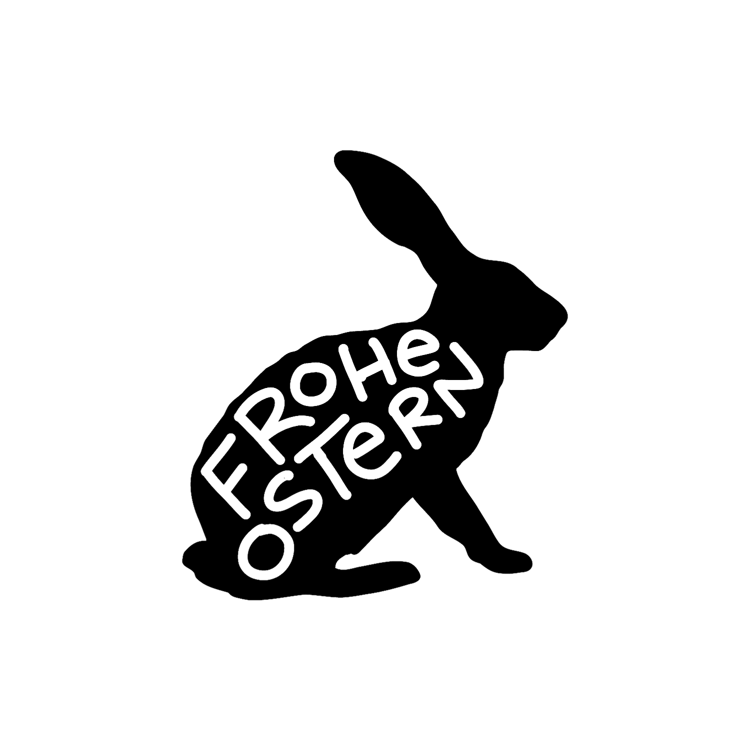 Abdruck Stempel Frohe Ostern Hase, 35 mm