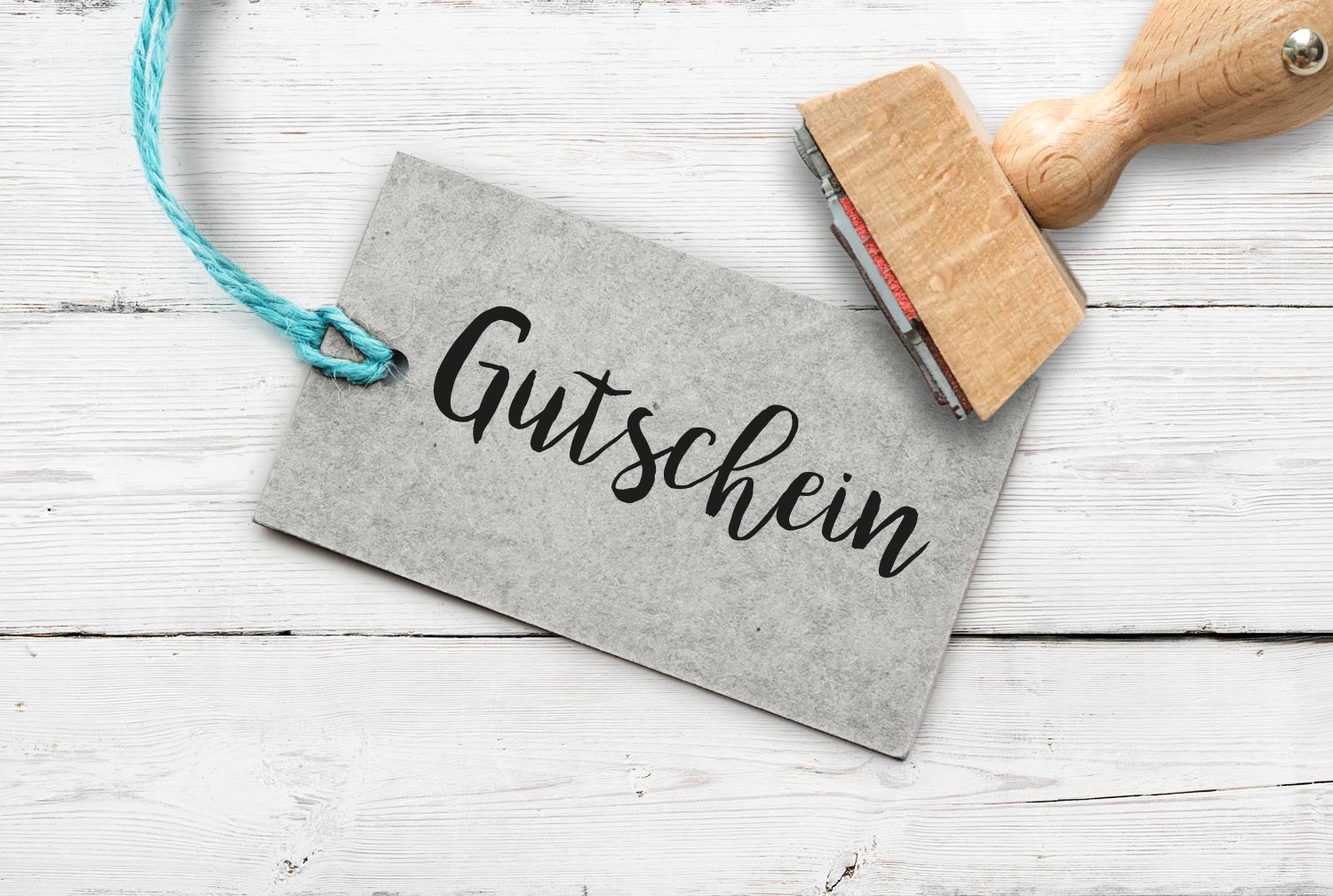 Stempel Gutschein_2, 55 mm