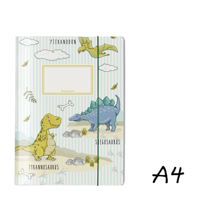 krima&isa Sammelmappe A4 Dinos