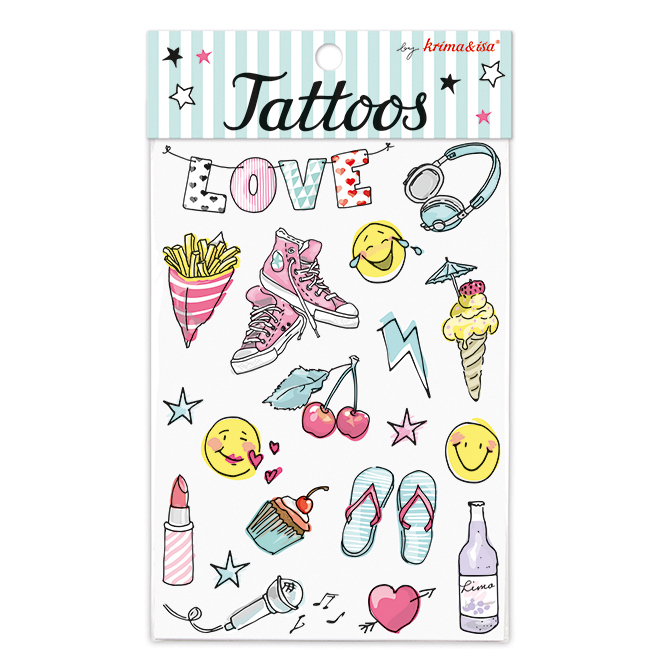 krima&isa Kinder Tattoos Girlpower