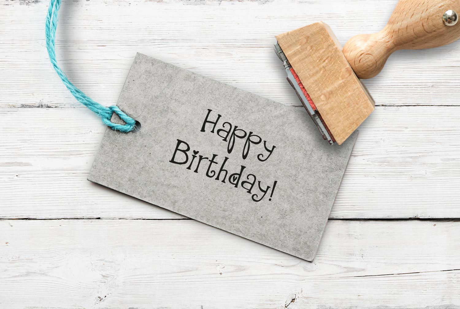 Stempel Happy Birthday1 2, 30 mm