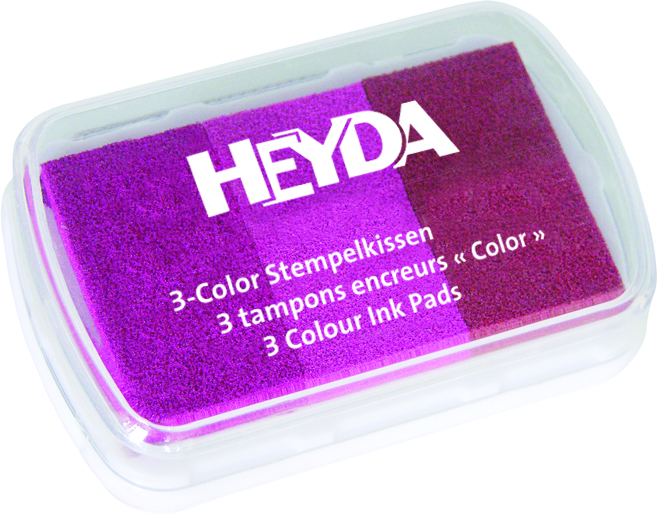 3-Color-Stempelkissen "Rosatöne" Heyda