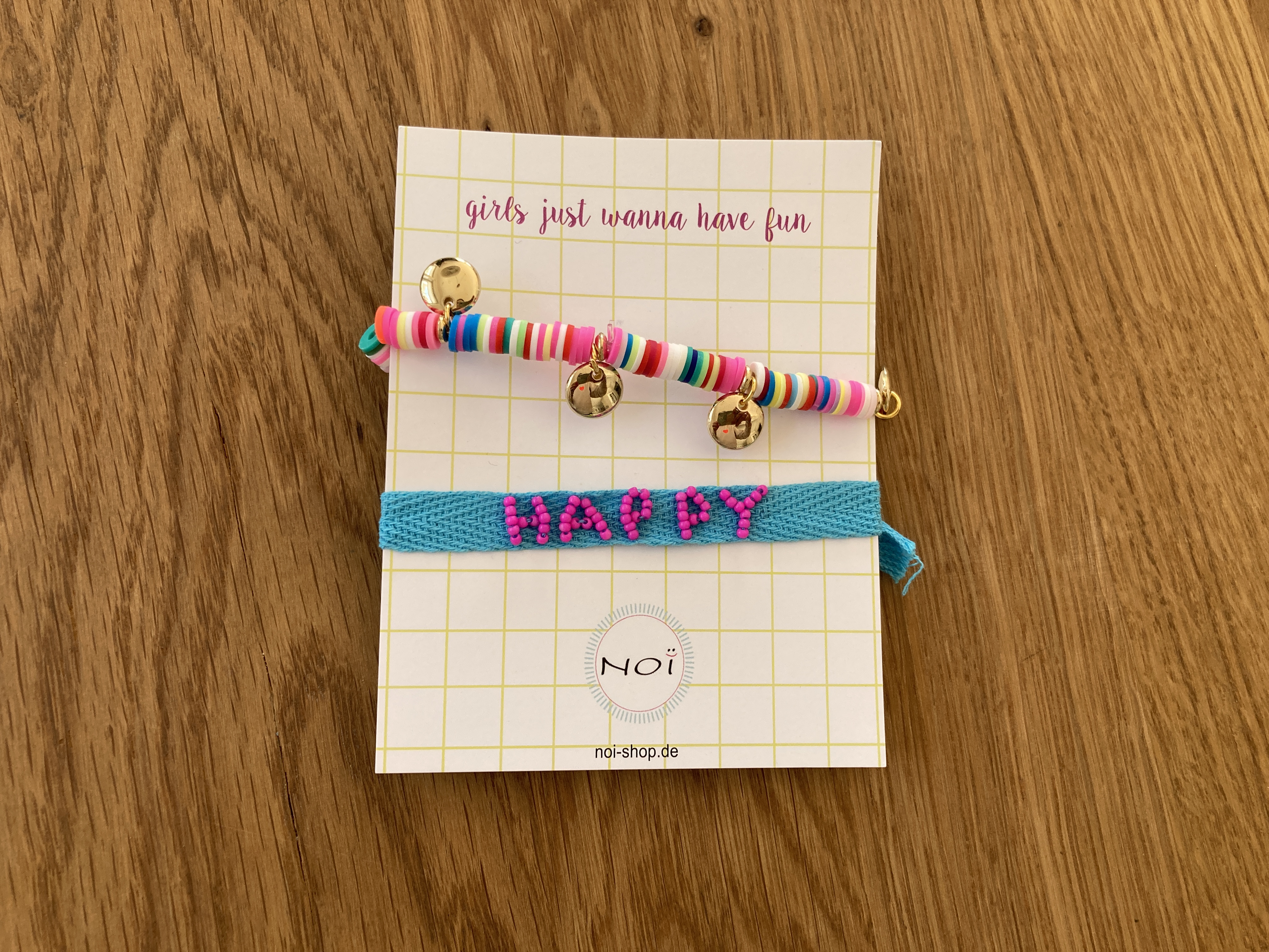 Armband-Set "Itsybitsy" (Happy/türkis)