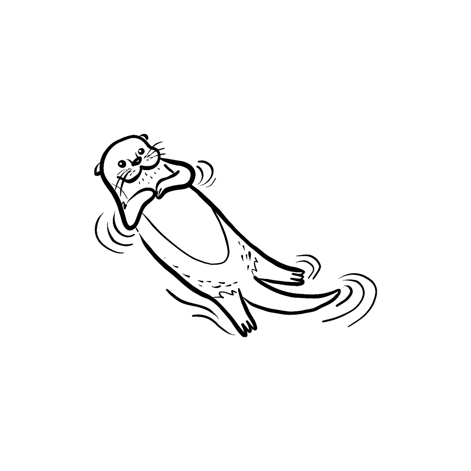 Abdruck Stempel Otter, 12 mm