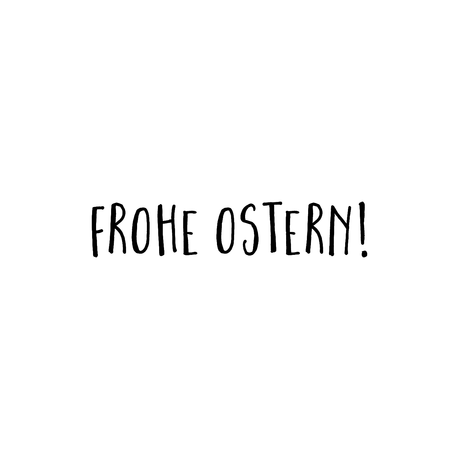 Abdruck Stempel "Frohe Ostern", 70 mm