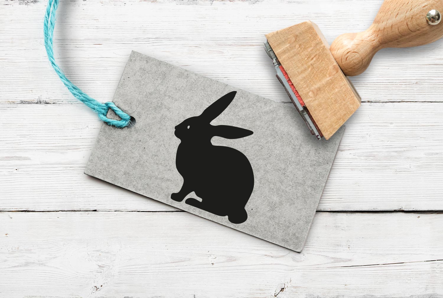 Stempel Osterhase, 80 mm