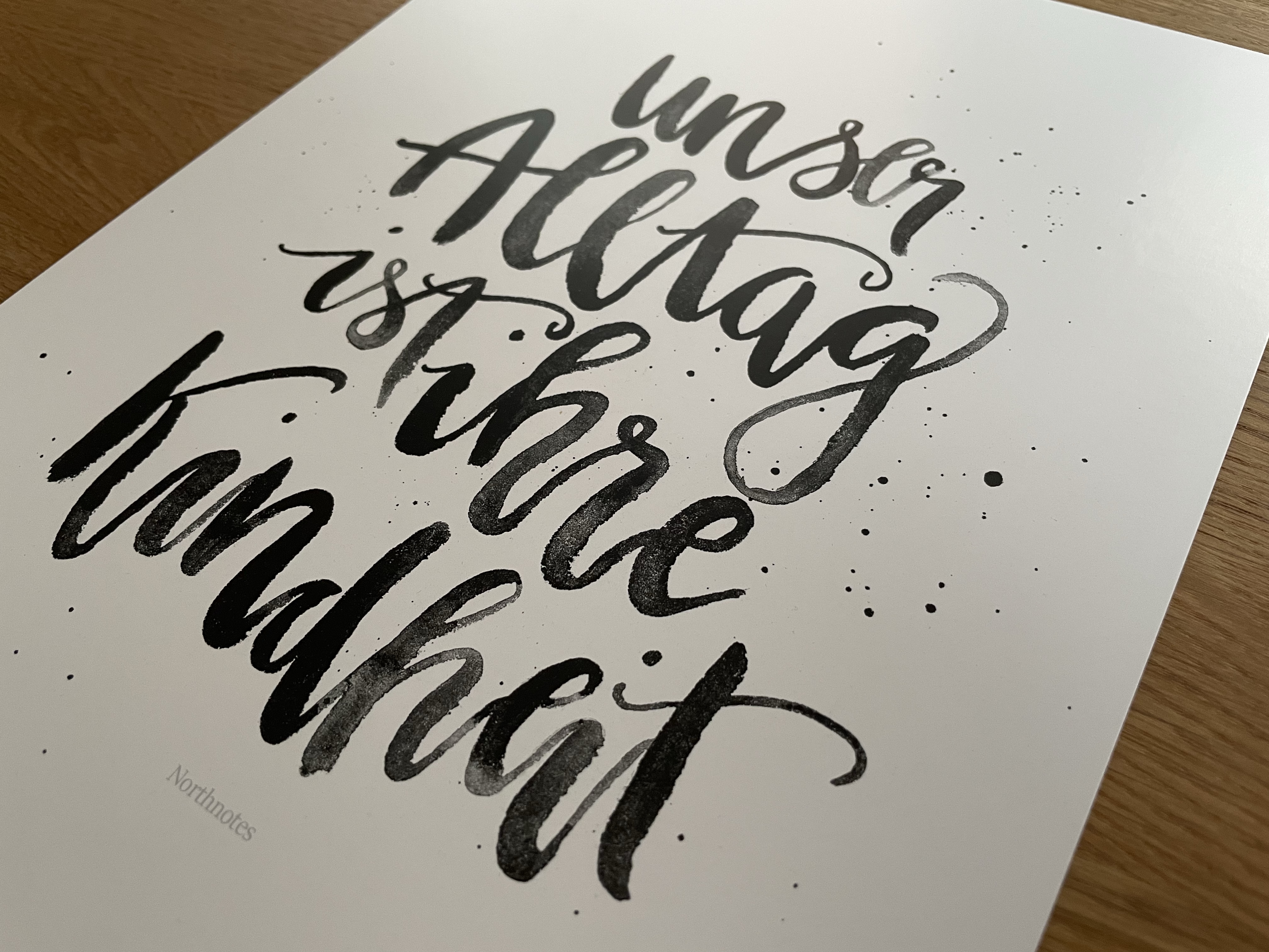 Poster A4, "Unser Alltag ist ihre Kindheit"