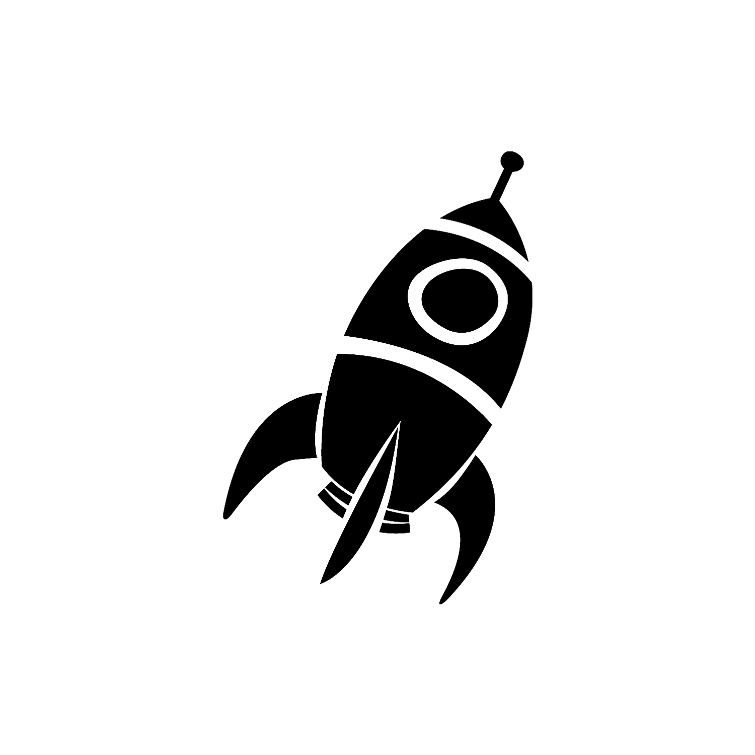 Abdruck Stempel Rakete, 35 mm