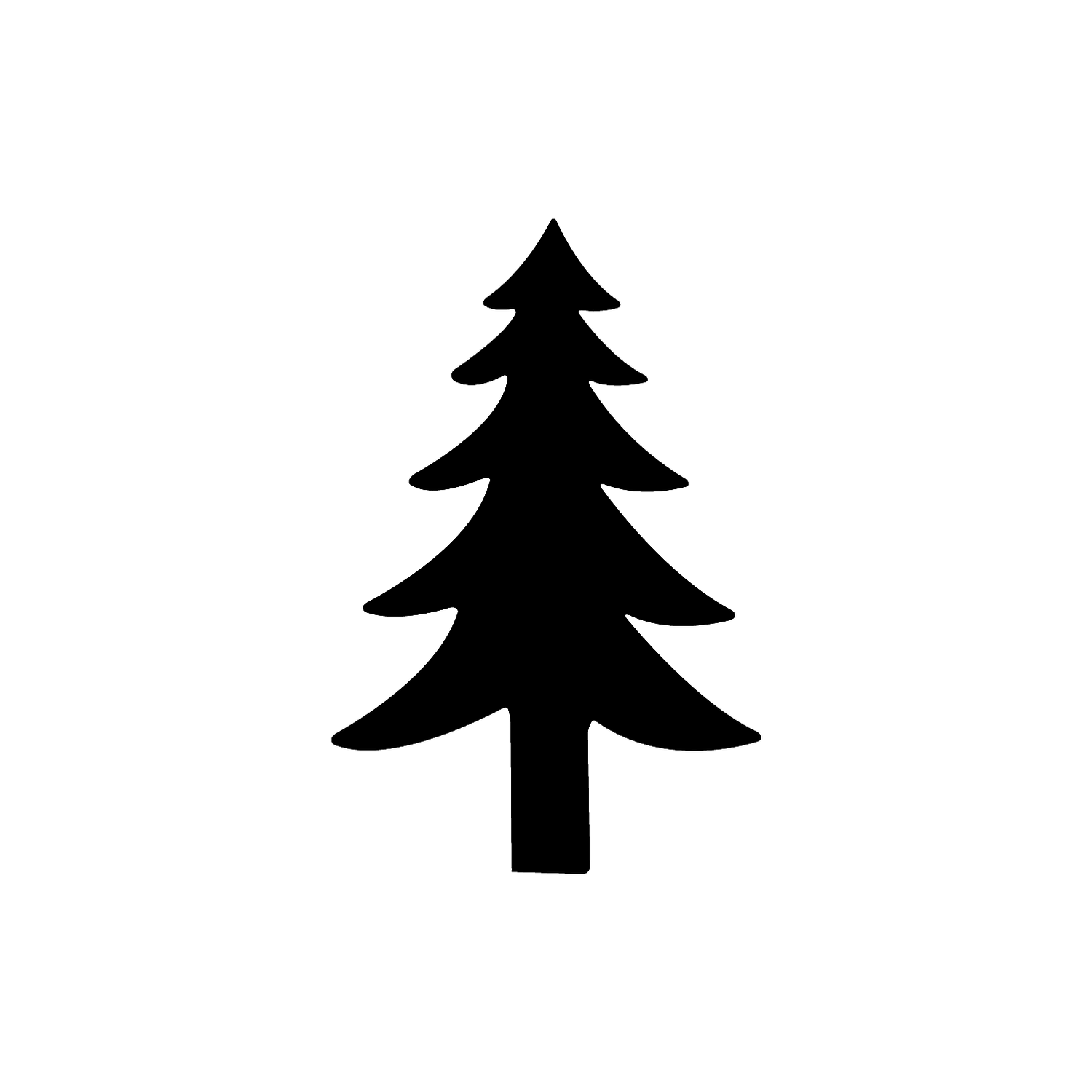 Abdruck Stempel Tannenbaum 1, 35 mm