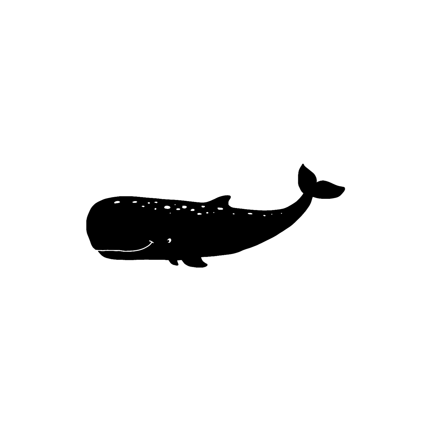 Abdruck Stempel Pottwal (outlines), 12 mm