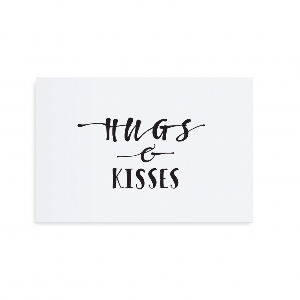 Postkarte "Hugs&Kisses" von Tafelgut