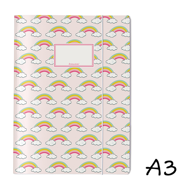 krima&isa Sammelmappe A3 Regenbogen