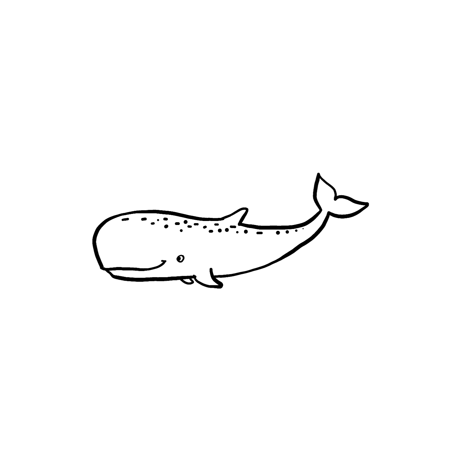 Abdruck Stempel Pottwal (outlines), 35 mm