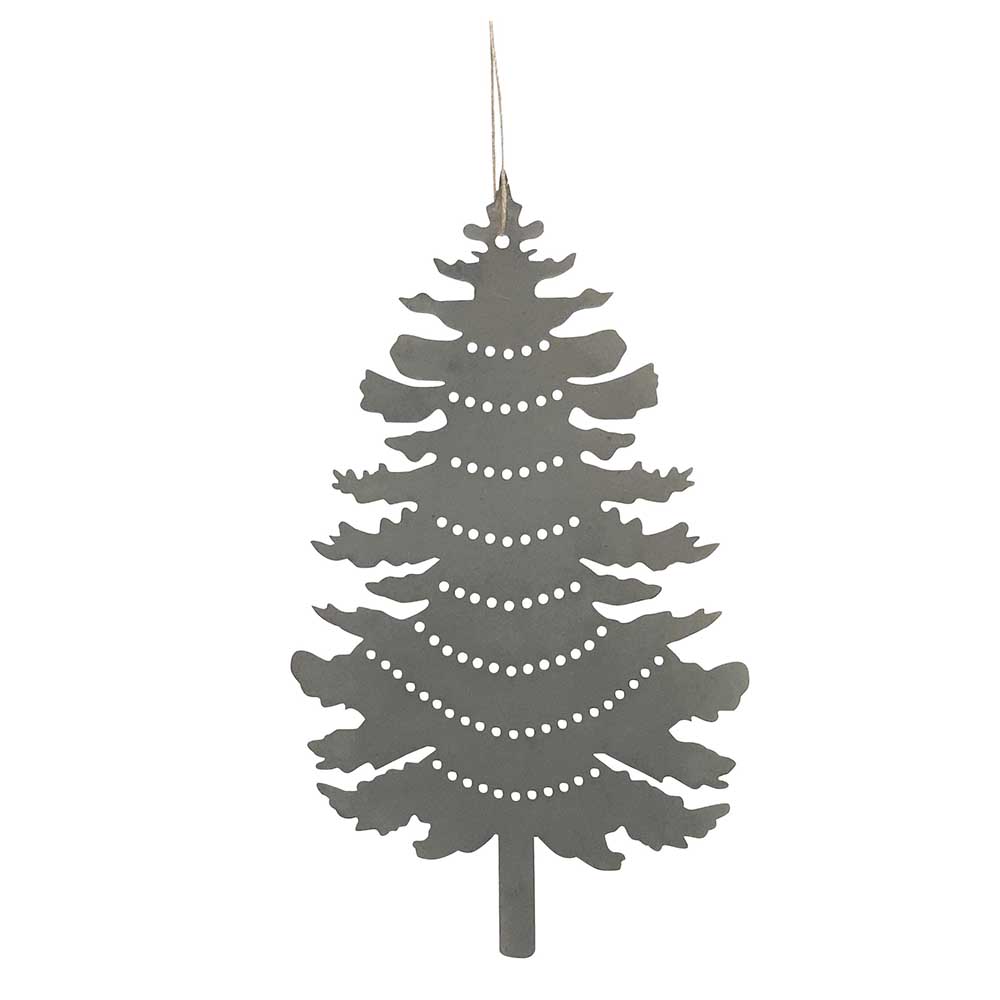 Anhänger von Krasilnikoff aus Zink, Weihnachtsbaum groß