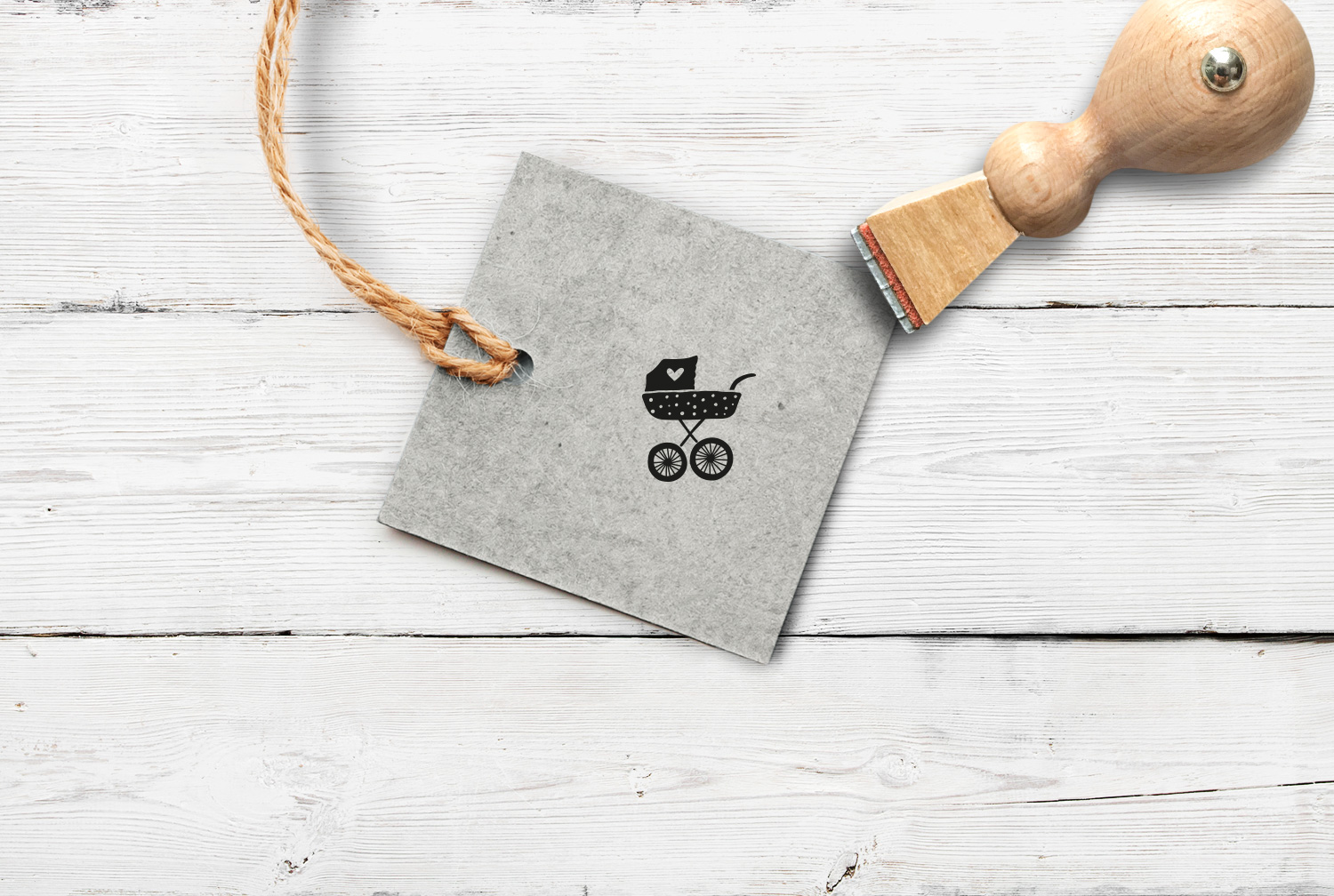 Stempel Kinderwagen/Puppenwagen, 12 mm