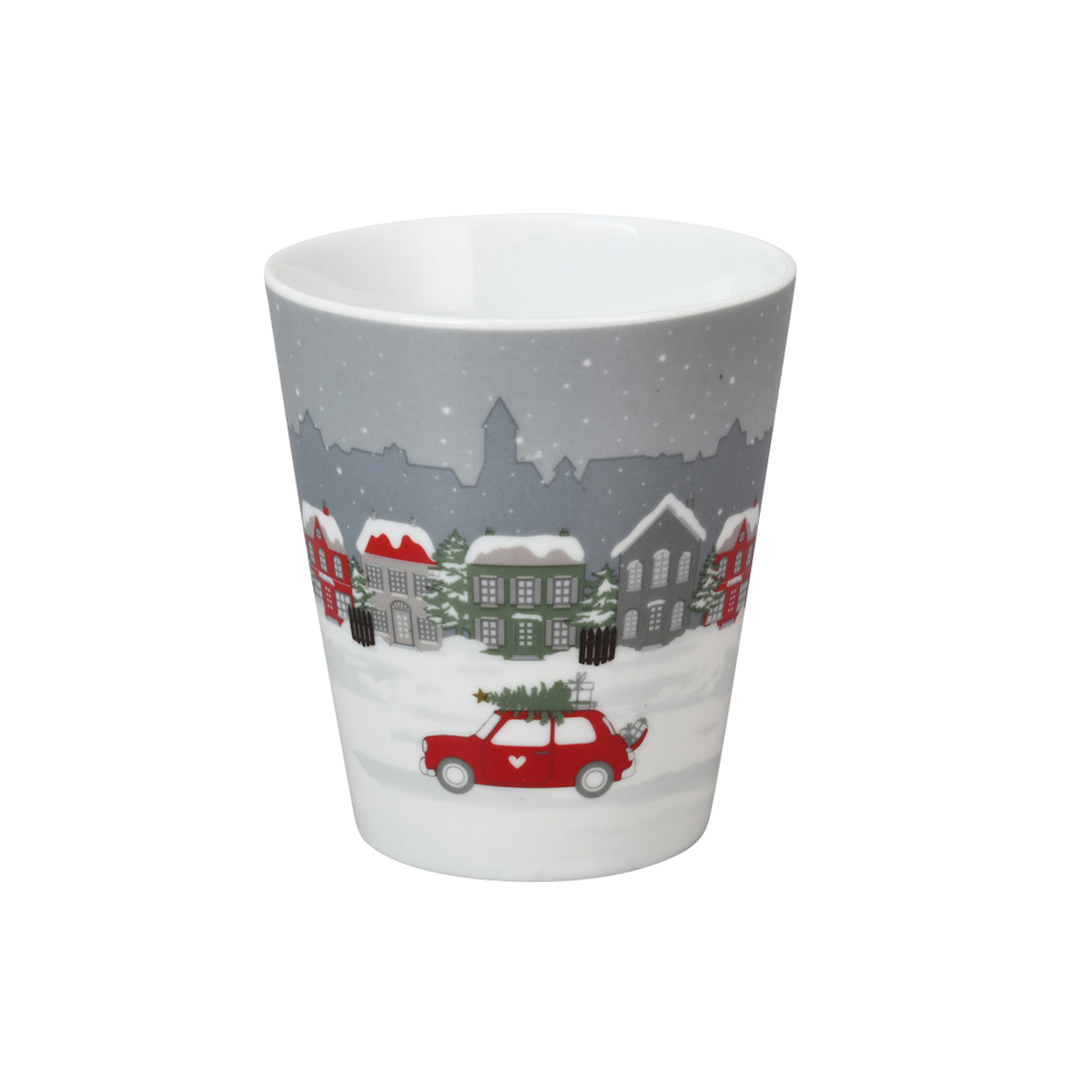 Tasse "Weihnachtsauto", Stadt
