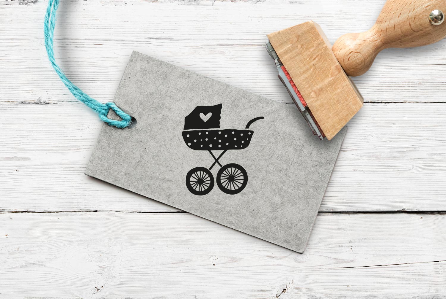 Stempel Kinderwagen/Puppenwagen, 35 mm