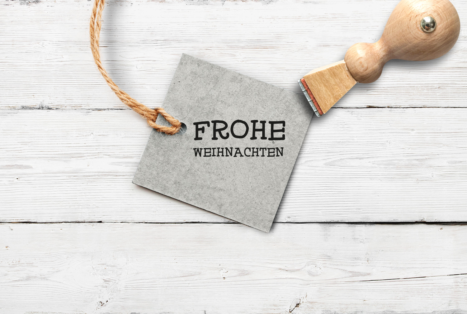 Stempel "Frohe Weihnachten" 25 mm